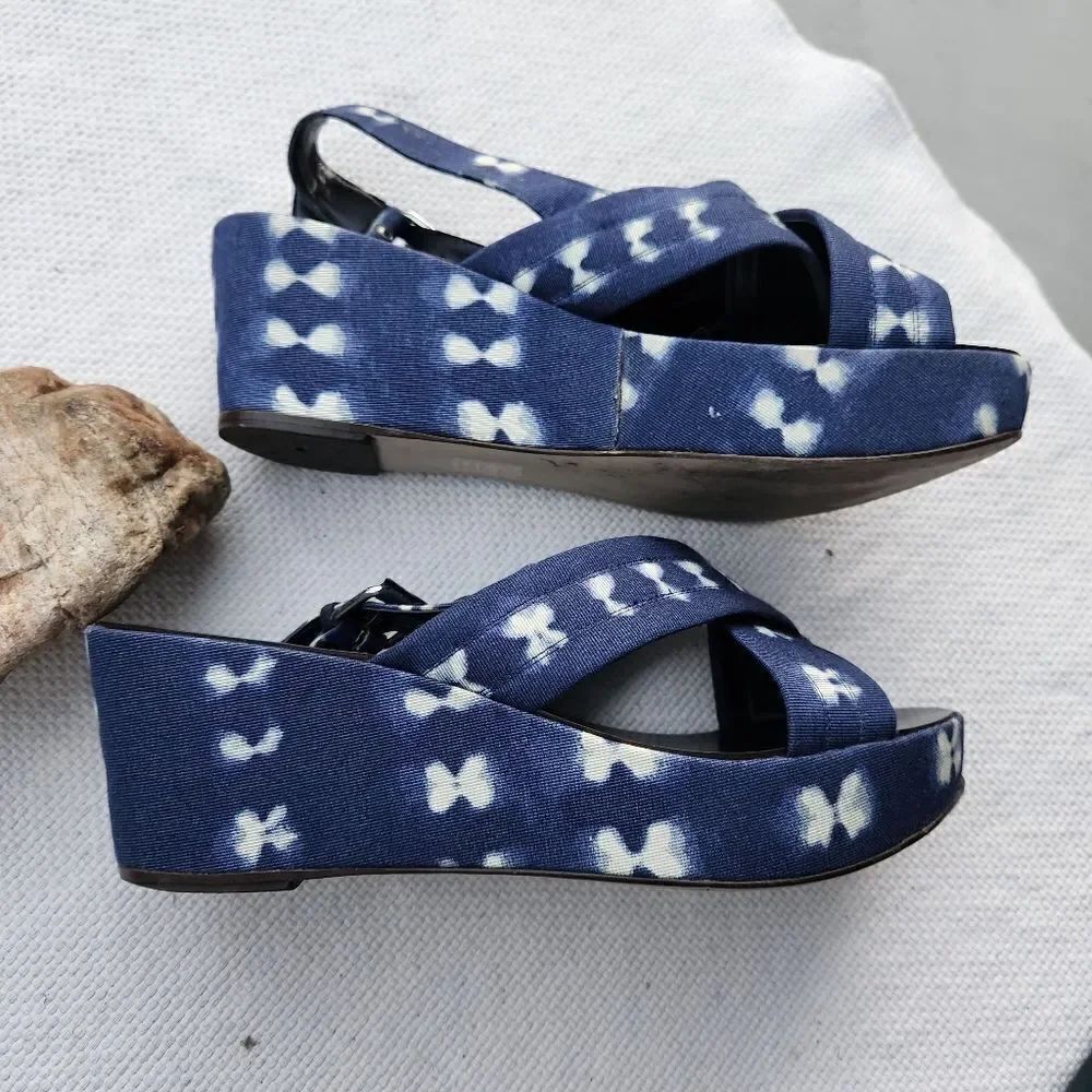 J crew Marcie tye dye platform wedges